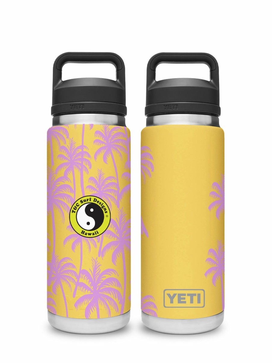 Accessories * | T&C Surf 26 Oz Garden Palm Rambler Yeti Bottle With Chug Cap Shop