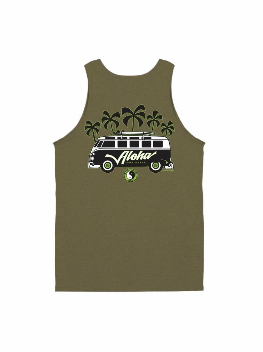 Tanks & Shorts * | T&C Surf Aloha Script Volkswagen Bus Tank Cheaper