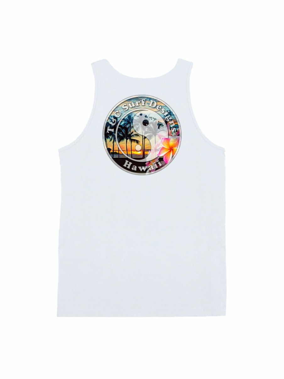 Tanks & Shorts * | T&C Surf Plumeria Sunset Tank Special