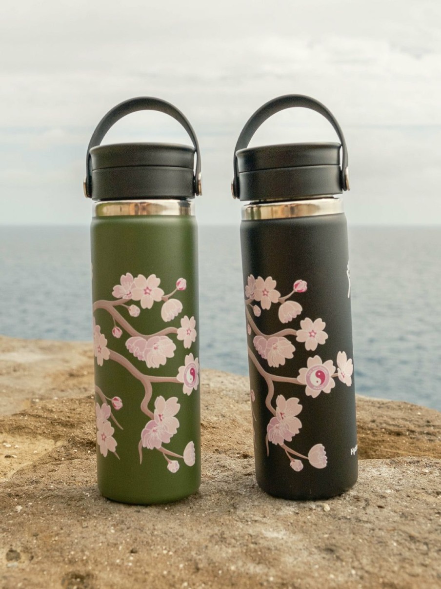 Accessories * | T&C Surf 20 Oz Sakura Hydro Flask Bottle Low Price Olive