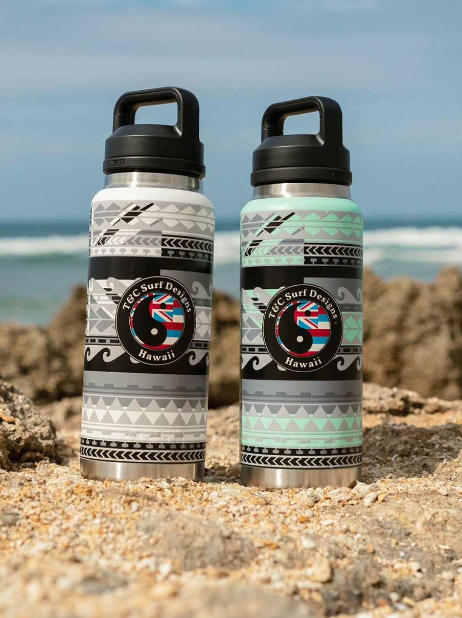 Accessories * | T&C Surf 36 Oz Tribal Rambler Yeti Bottle With Chug Cap Less Expensive