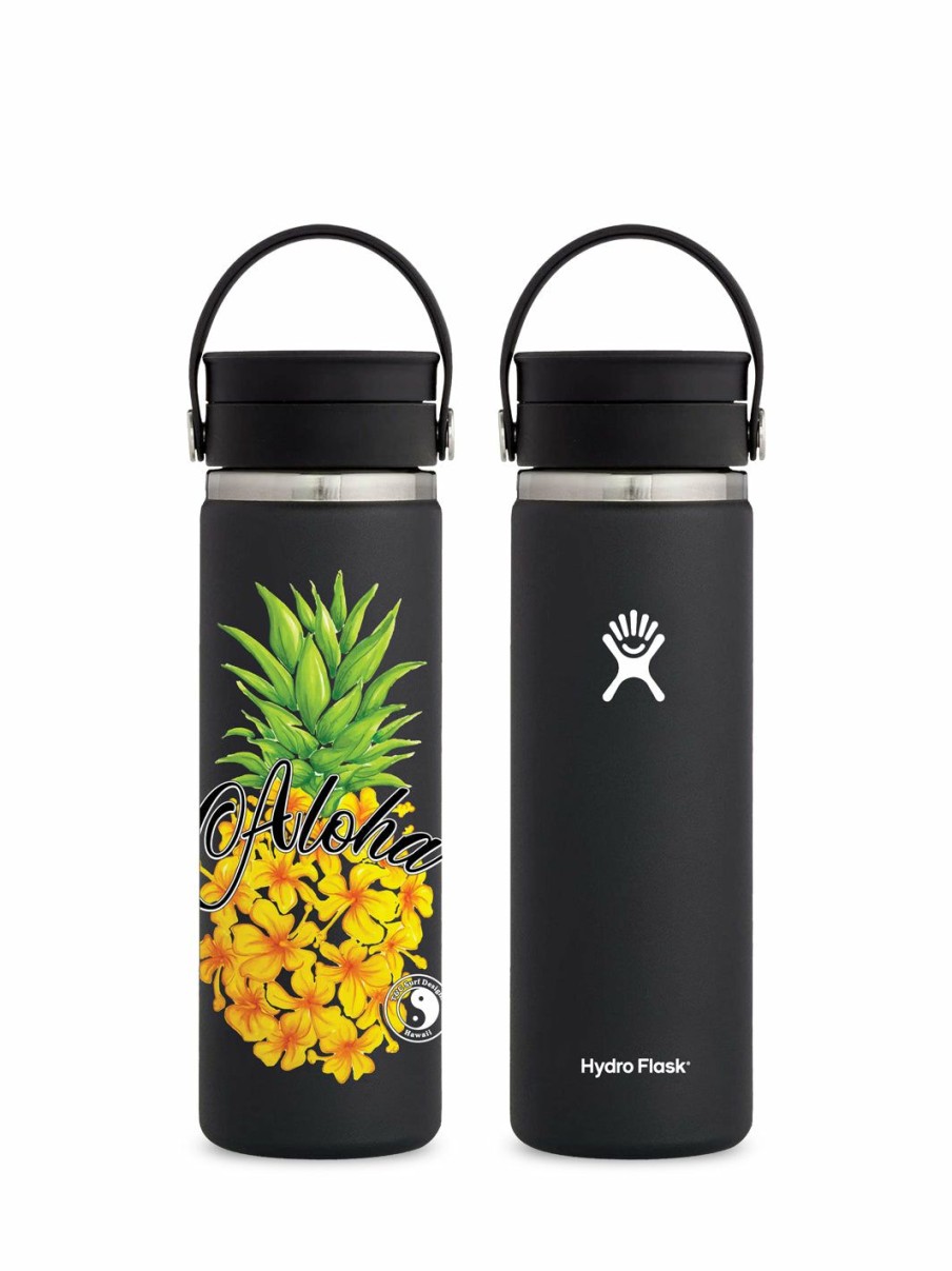 Accessories * | T&C Surf 20 Oz Island Fresh Hydro Flask Special Offers Black