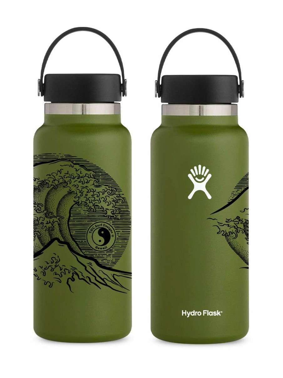 Accessories * | T&C Surf 32 Oz Stoked Hokusai Hydro Flask Quick Delivery