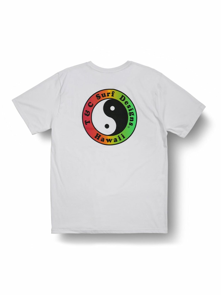 Tees * | T&C Surf Australia Og Logo Tee White Fade Wholesale