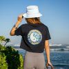 Tees * | T&C Surf Hoomana Blue Crop Tee Closeout Sale