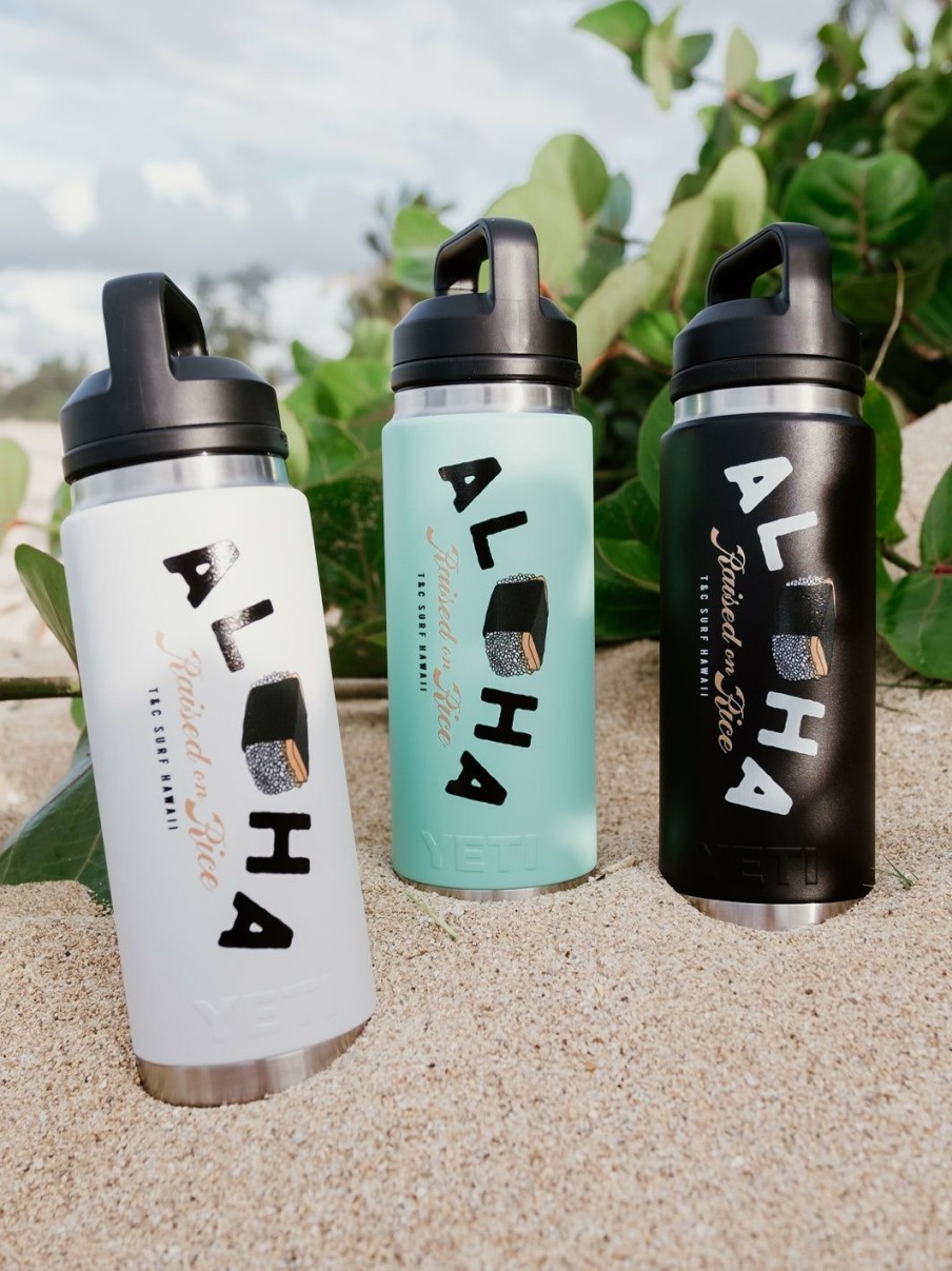 Accessories * | T&C Surf 26 Oz Aloha Grinds Rambler Yeti Bottle With Chug Cap High Quality