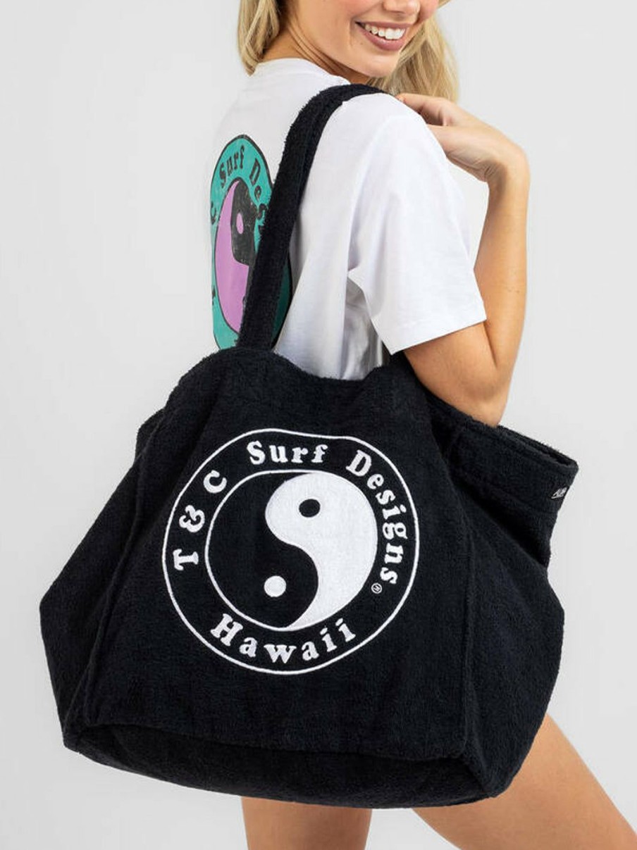 Accessories * | T&C Surf Australia All Day Beach Bag Clearance Sale Black