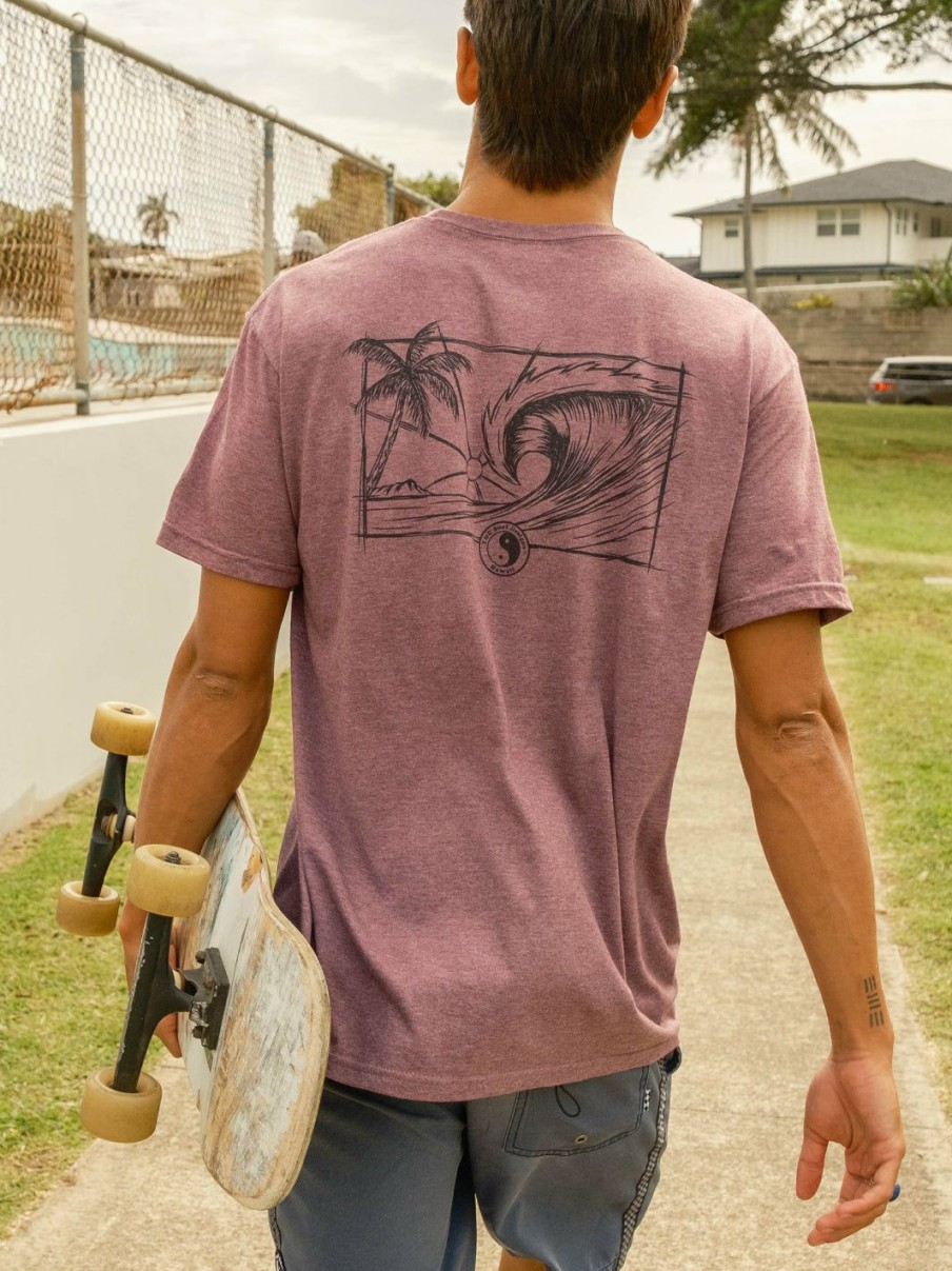 Tees * | T&C Surf Sketch Diamond Head Wave Jersey Tee Sale Online