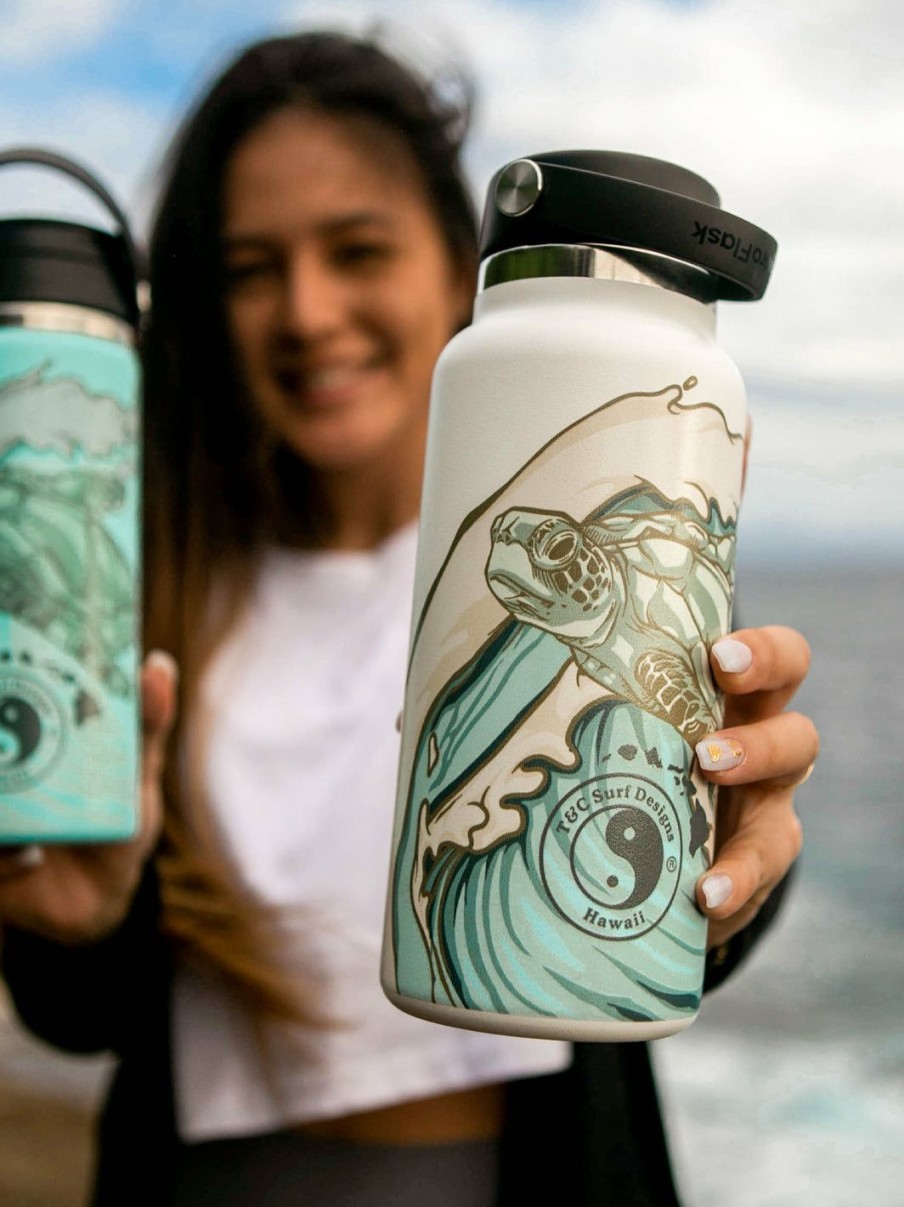 Accessories * | T&C Surf 32 Oz Malama Honu Hydro Flask Gift Selection