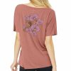 Tees * | T&C Surf Orchid Slouchy V Tee Lower Prices