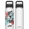 Accessories * | T&C Surf 26 Oz Sea Puppies Rambler Yeti Bottle With Chug Cap Quick Delivery White