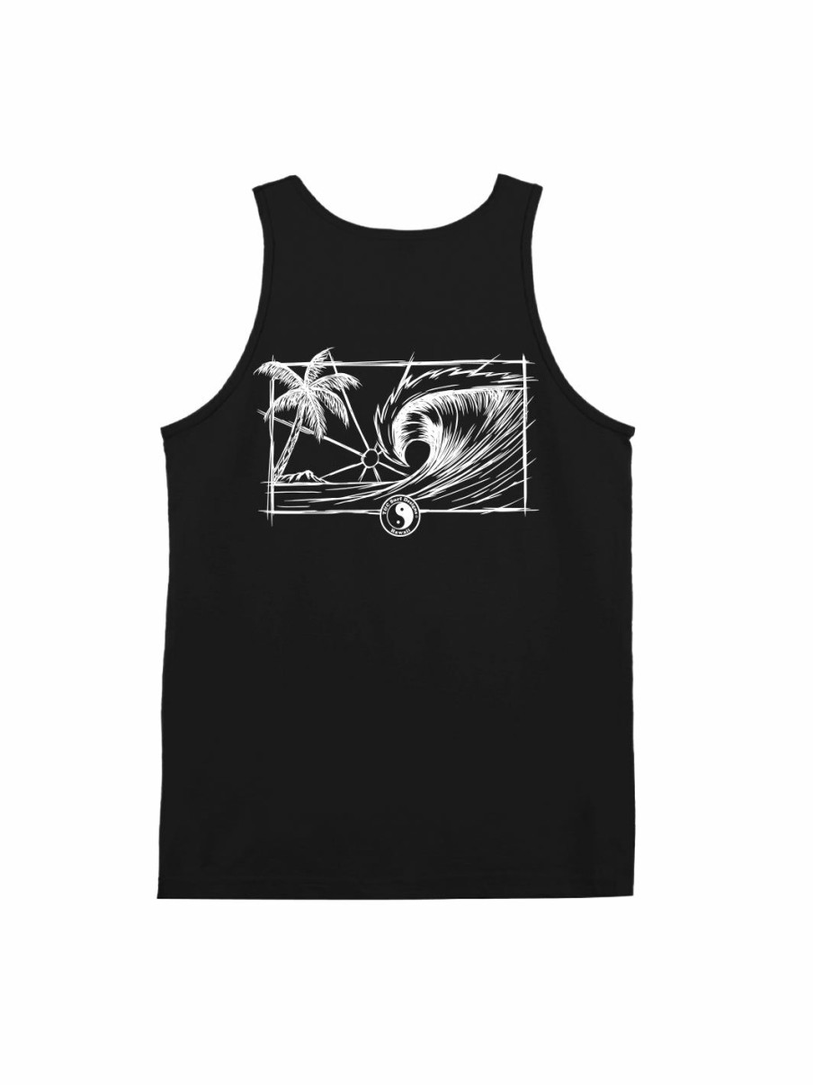 Tanks & Shorts * | T&C Surf Sketch Diamond Head Wave Tank Discount Online