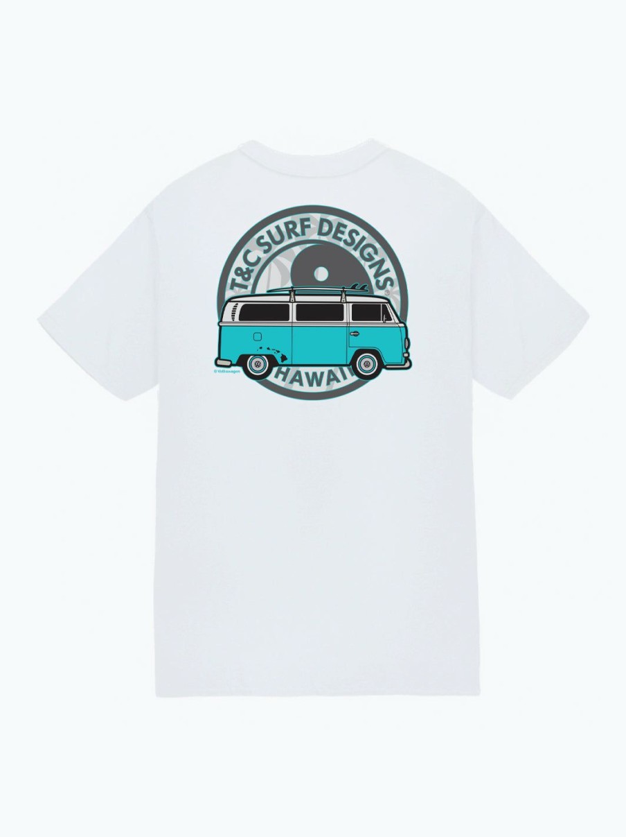 Tees * | T&C Surf Bus Palm Logo Volkswagen Jersey Tee Tendy Style