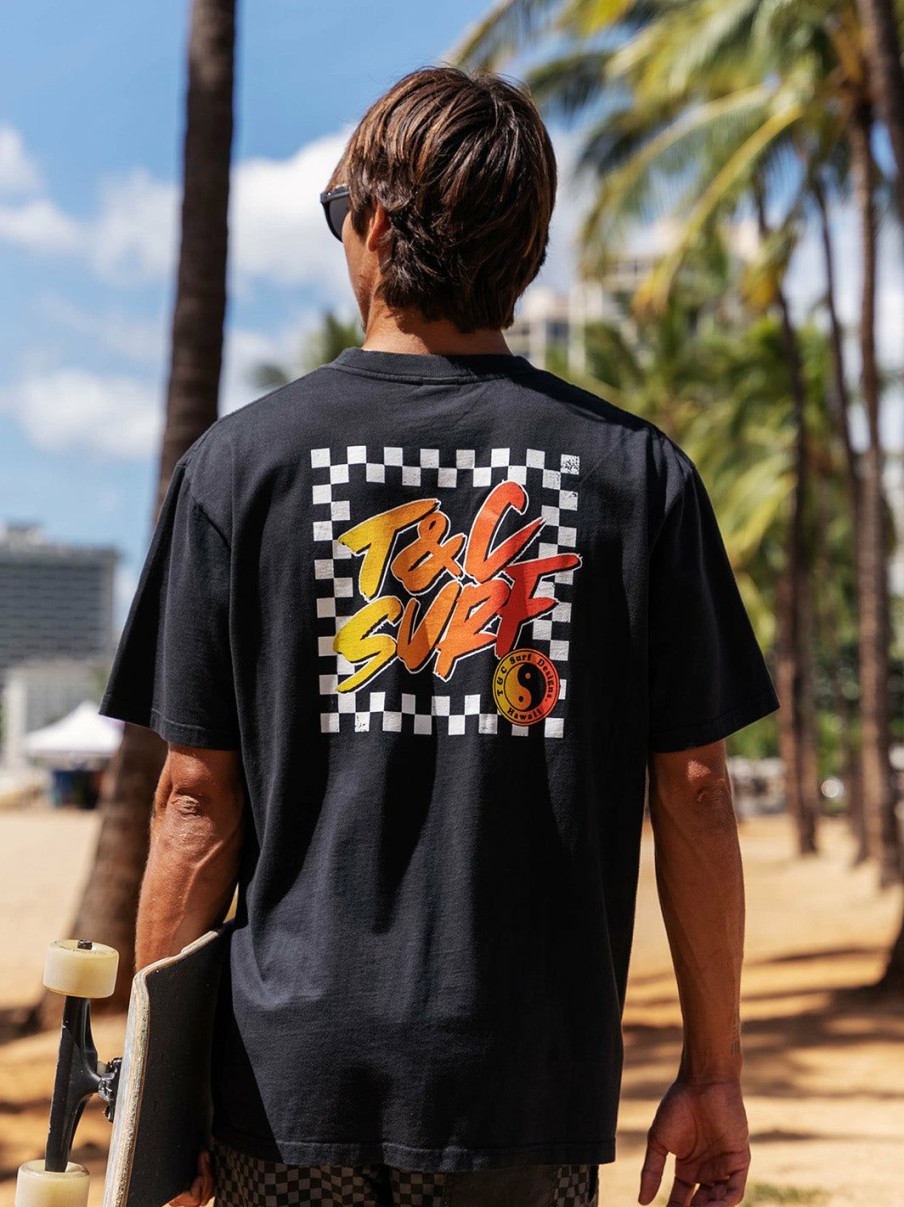 Tees * | T&C Surf Australia Border Check Tee Best Sale