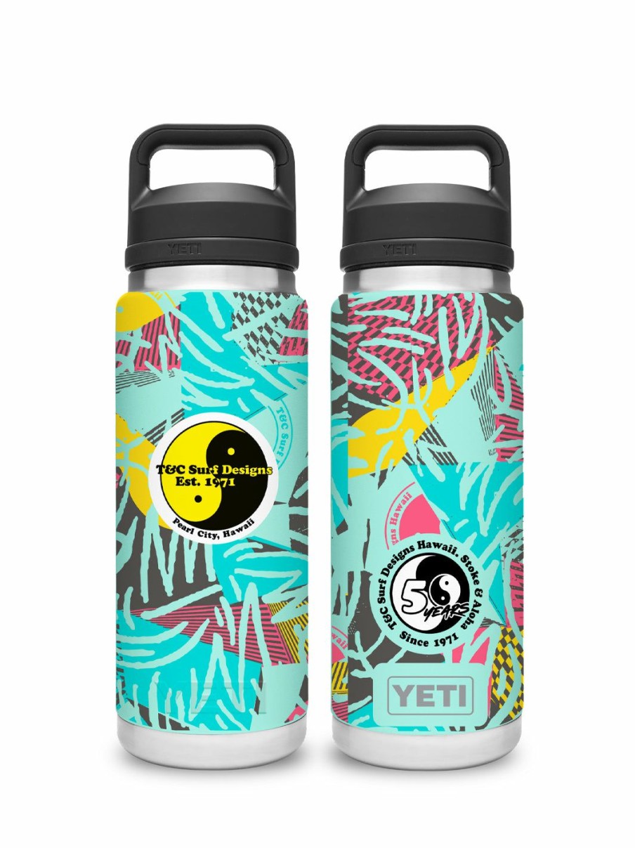 Accessories * | T&C Surf 50 Year 26 Oz Explode Rambler Yeti Bottle With Chug Cap Low Price Seafoam