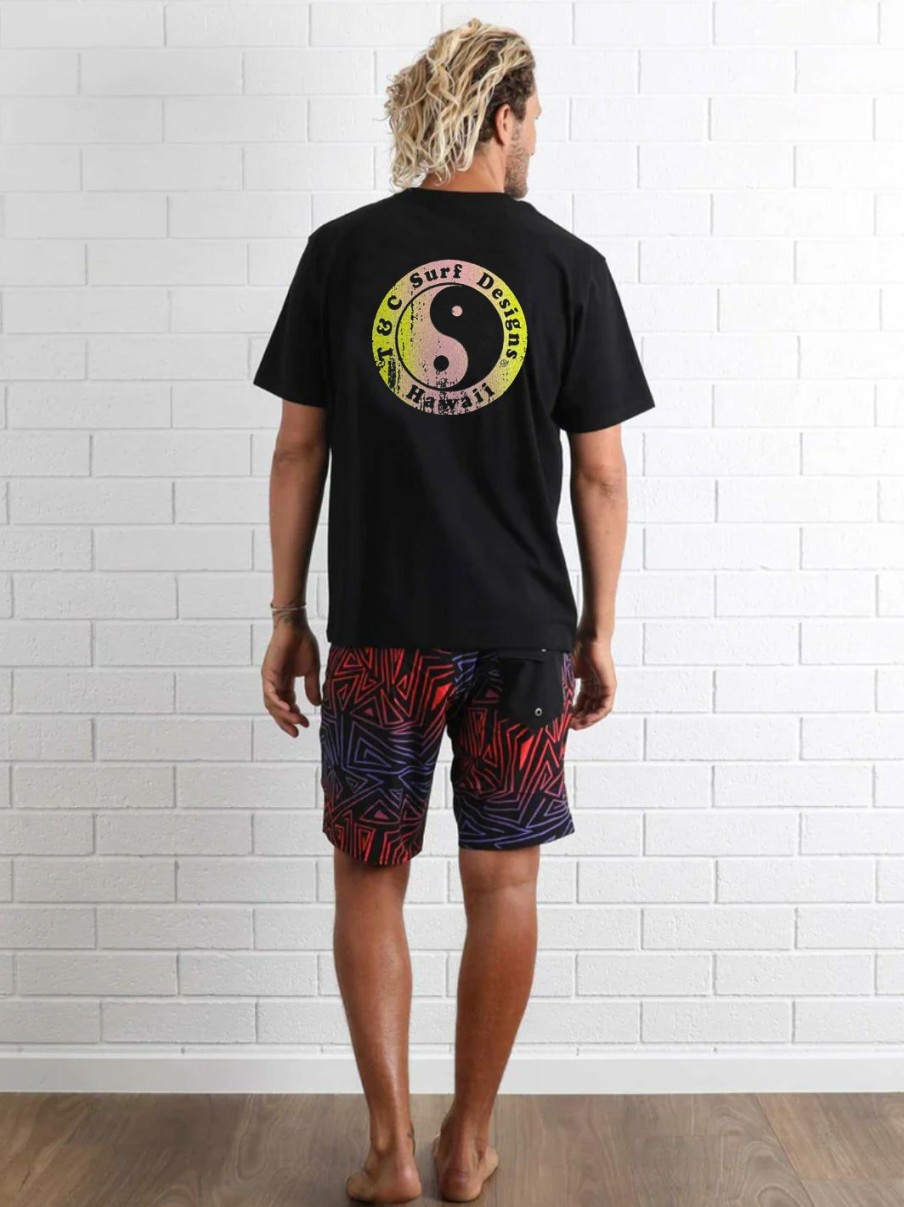 Tees * | T&C Surf Australia Retro Tee Vintage Black Exclusive Design