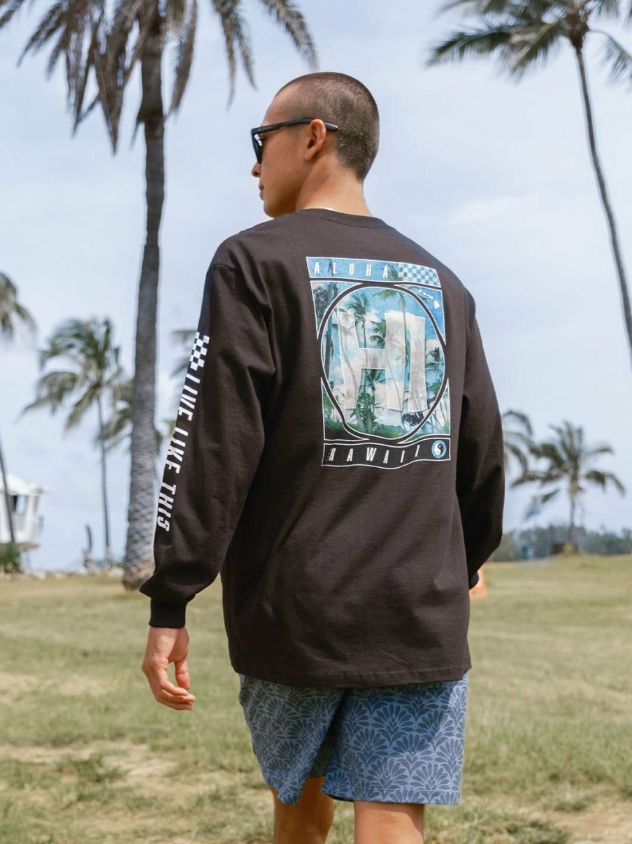 Tees * | T&C Surf Scenic Circle Hi Long Sleeve Best-Selling