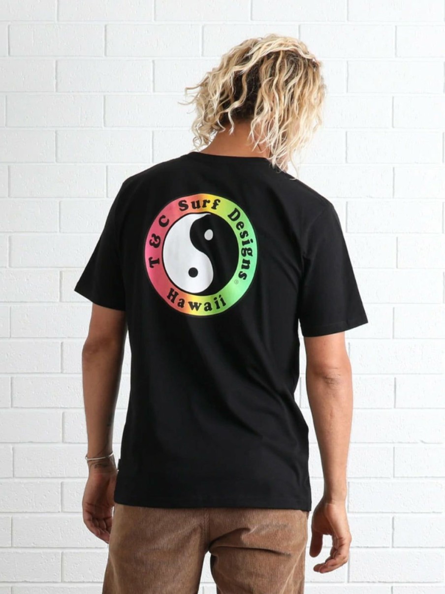 Tees * | T&C Surf Australia Og Logo Tee Black Fade Attractive