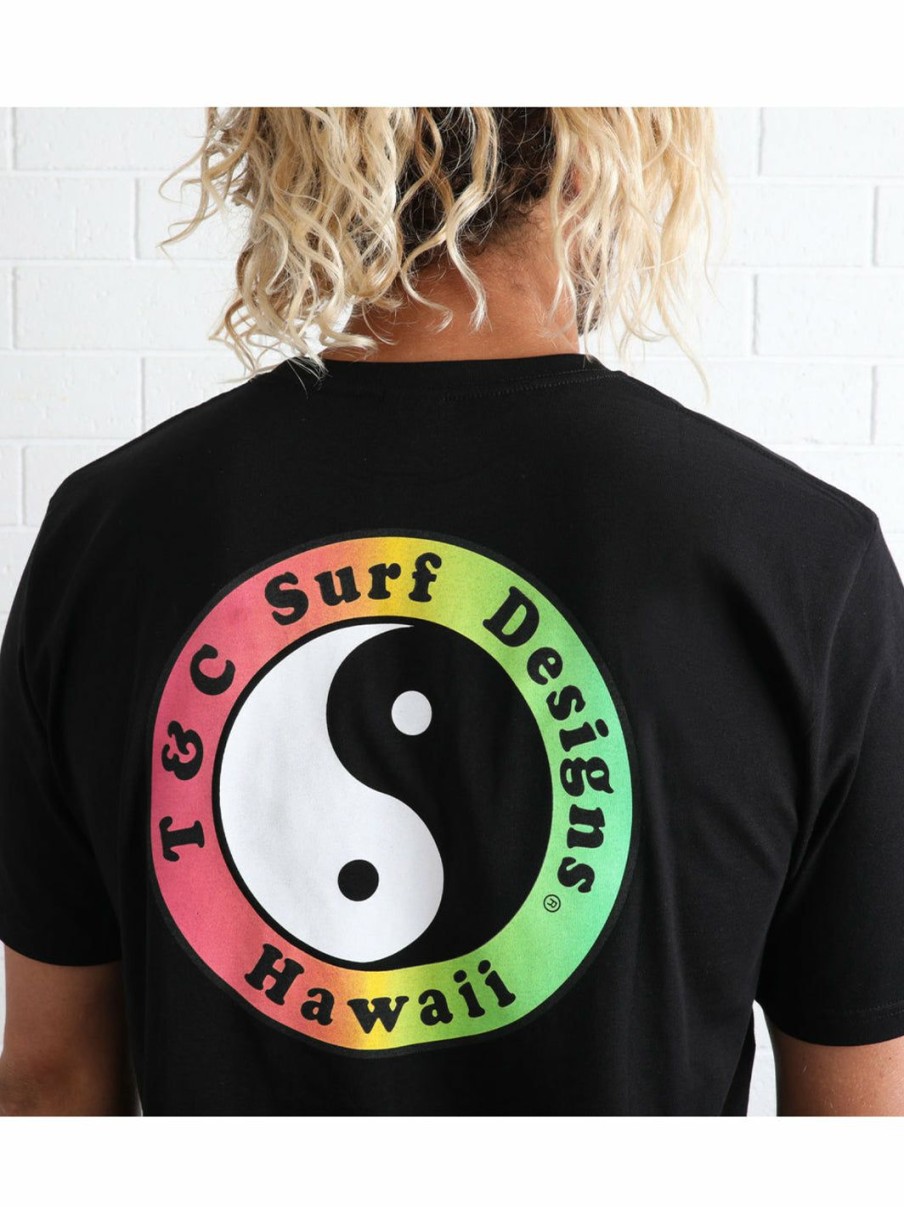 Tees * | T&C Surf Australia Og Logo Tee Black Fade Attractive