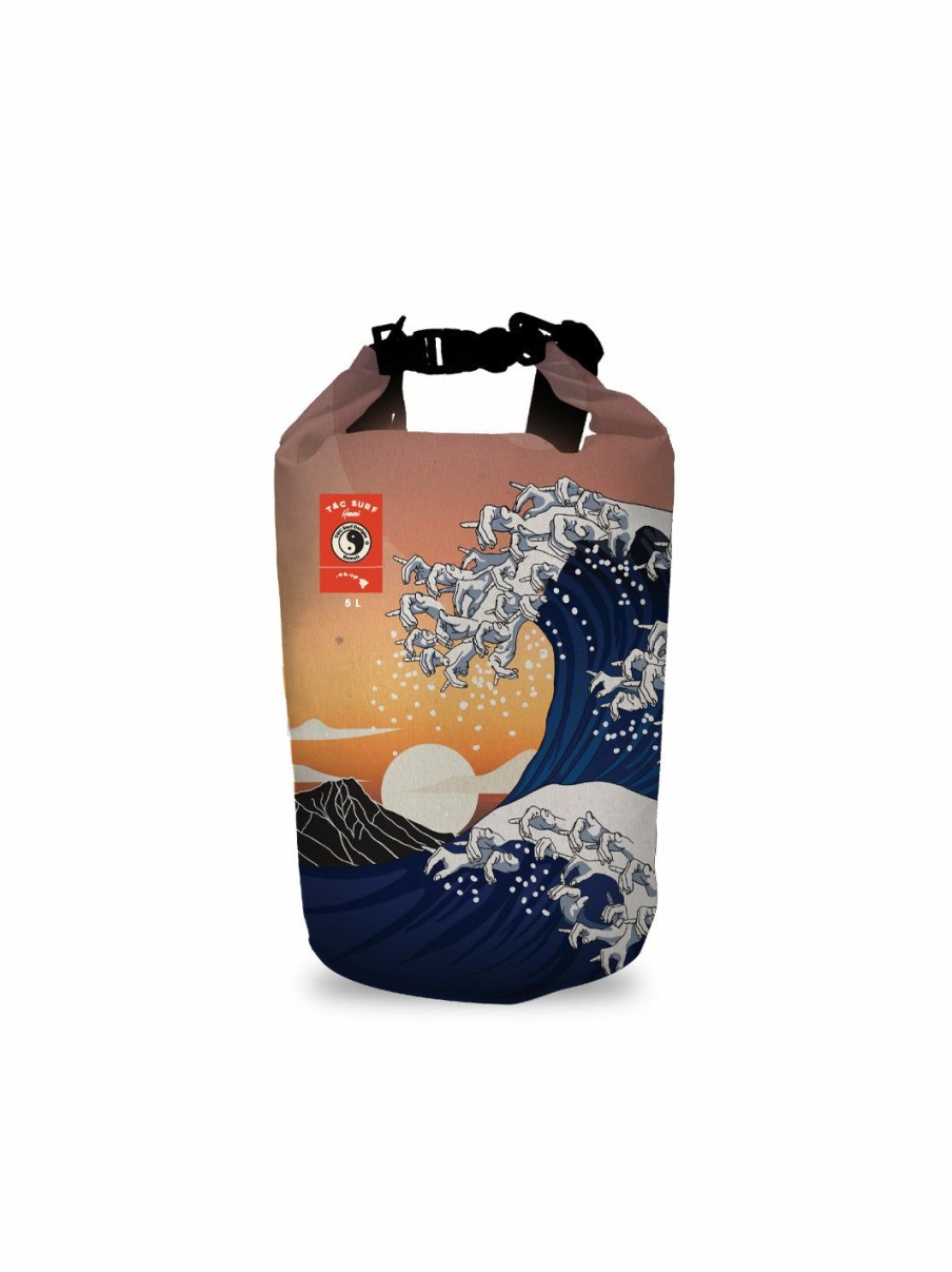 Accessories * | T&C Surf Shakasai 5L Dry Bag Typical Style Black