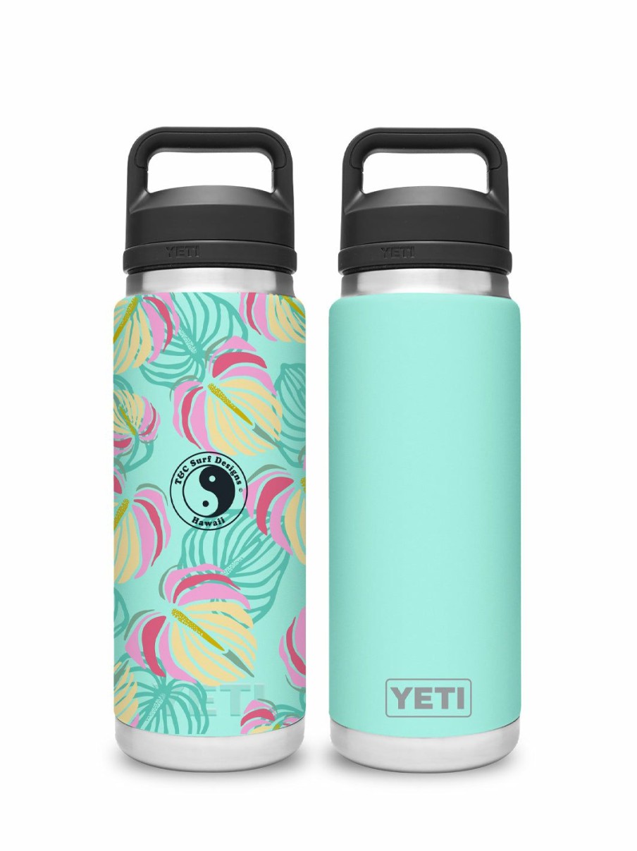 Accessories * | T&C Surf 26 Oz Anthurium Rambler Yeti Bottle With Chug Cap Premium