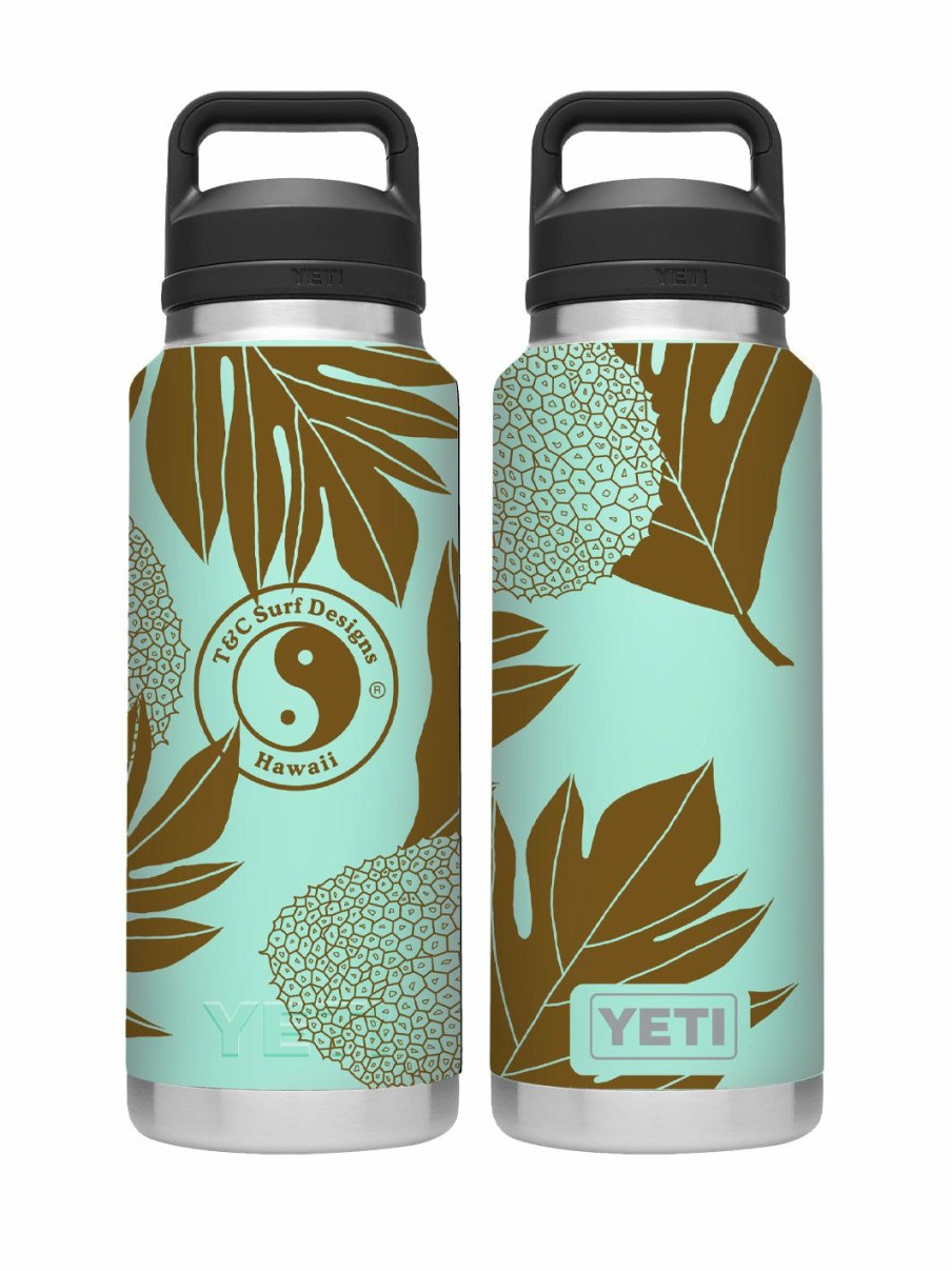 Accessories * | T&C Surf 36 Oz Ulu Native Rambler Yeti Bottle With Chug Cap Quick Delivery Seafoam