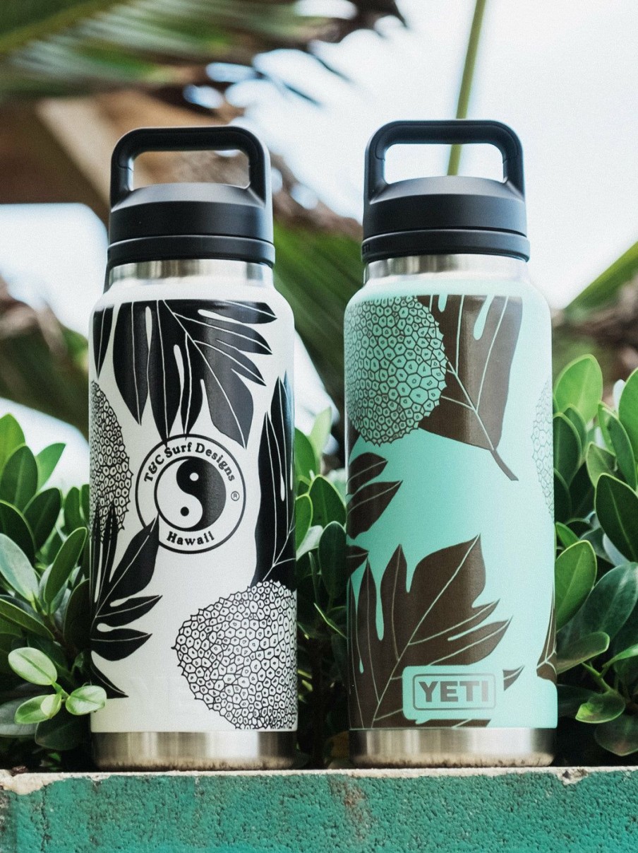 Accessories * | T&C Surf 36 Oz Ulu Native Rambler Yeti Bottle With Chug Cap Quick Delivery Seafoam