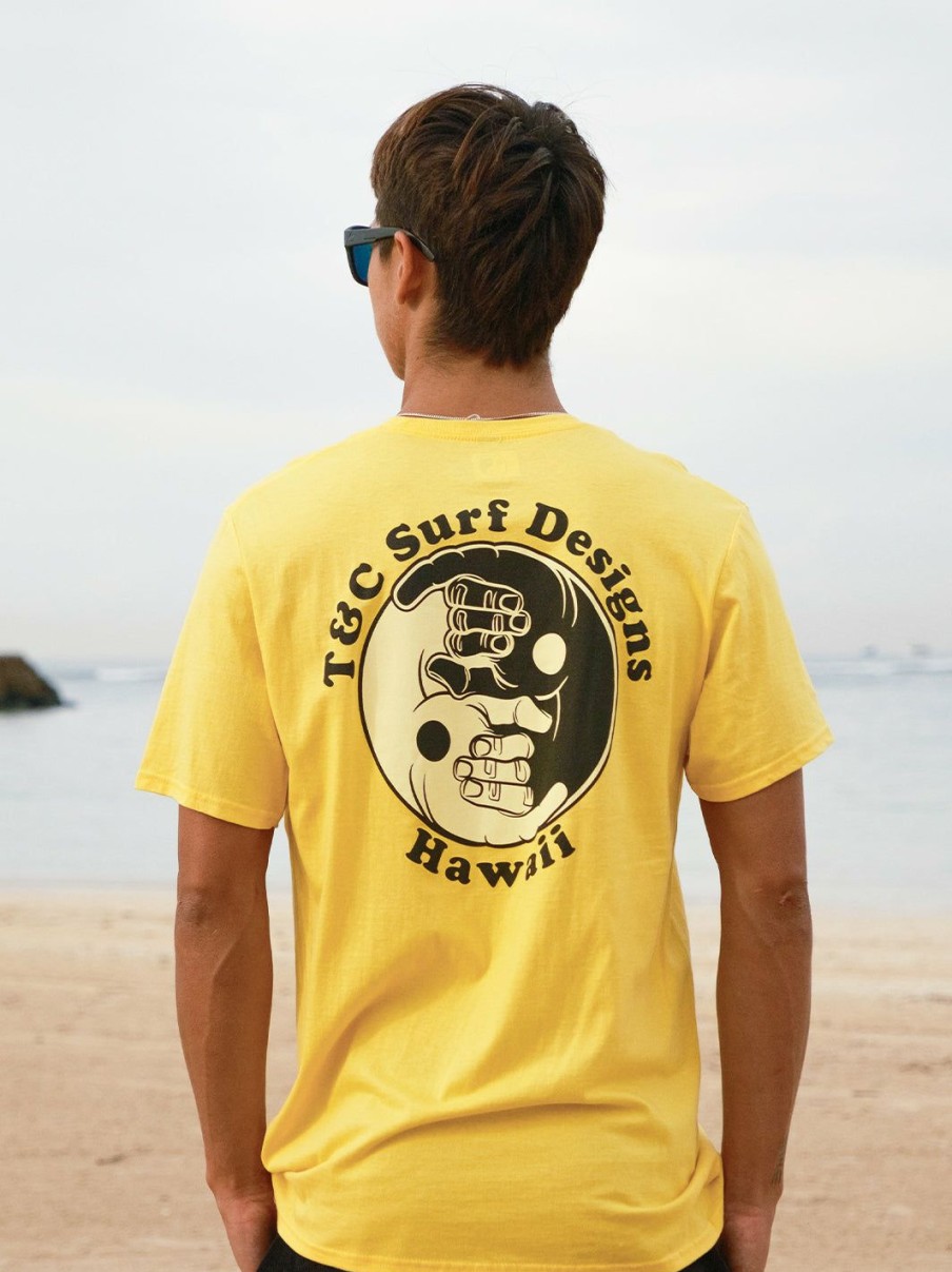 Tees * | T&C Surf Shaka Yin Yang Jersey Tee 100% Guarantee