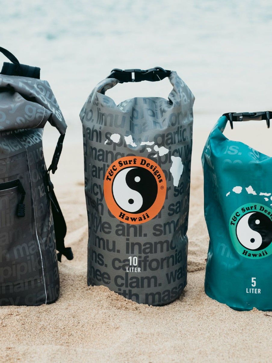 Accessories * | T&C Surf Poke Platter 10L Dry Bag Discount Sale Black