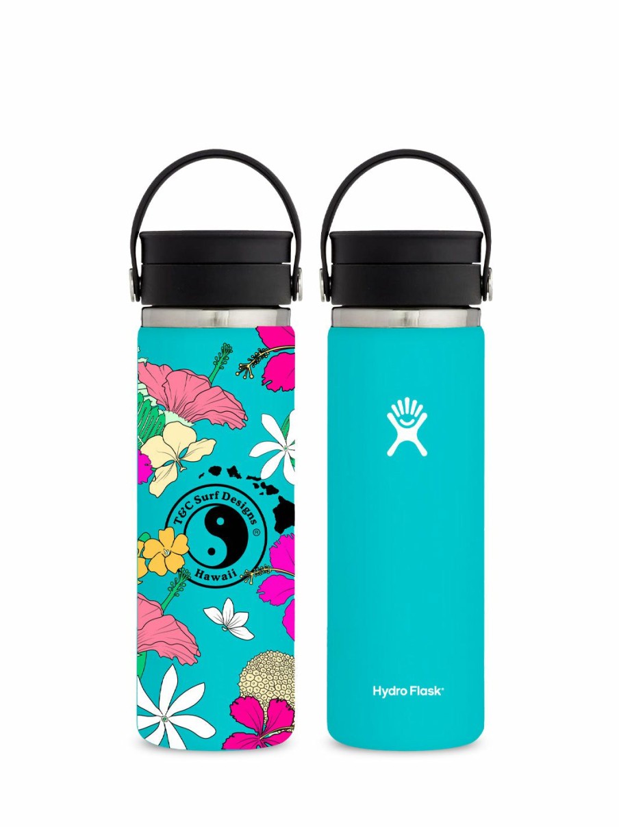 Accessories * | T&C Surf 20 Oz Floral Border Hydro Flask New Threads